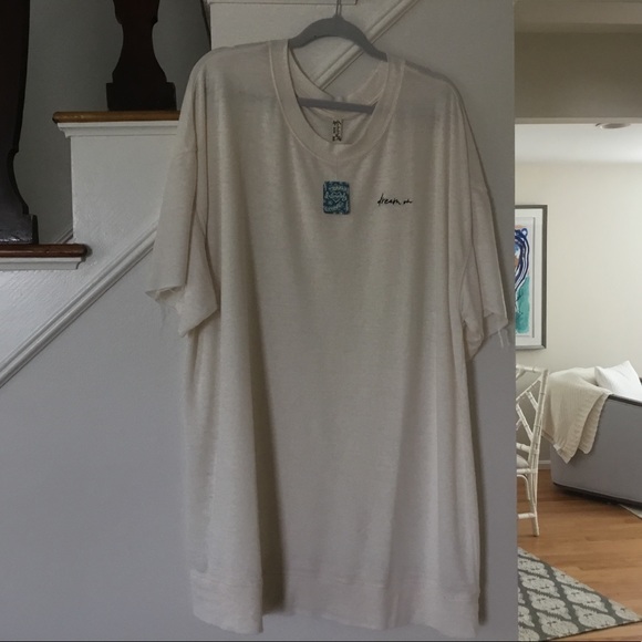 Ivory Cream Free People Cozy lounge sweatshirt NWT - Picture 6 of 6